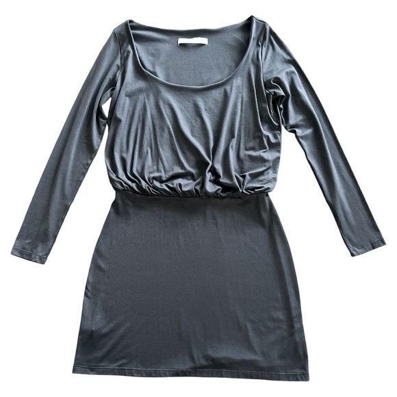 Susana Monaco Greta Long  Sleeve Black Mini Dress size Large - Picture 3 of 7